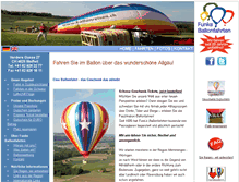 Tablet Screenshot of allgaeu-ballonfahrten.de